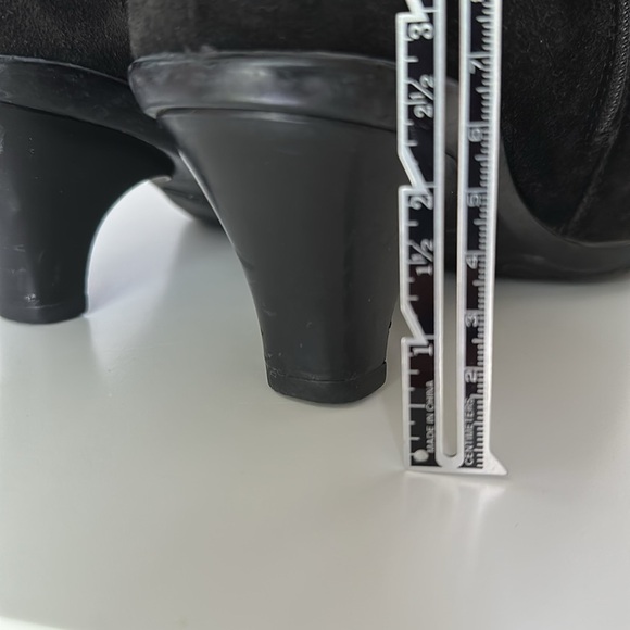 La Canadienne Dorina Boots Waterproof Suede Classic Side Zipper Mid Heel 15104 - Picture 13 of 15